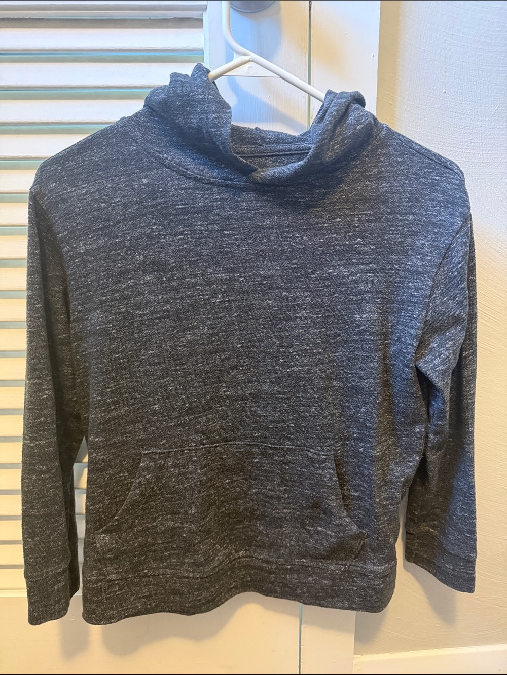 GAP Heather Charcoal Gray Kids Hooded Pullover
